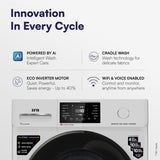 IFB 9 Kg 5 Star, DeepClean® Tech, AI Powered, WiFi, Fully Automatic Front Load Washing Machine (EXECUTIVE SXN 9014K CMS, PowerSteam®, 9 Swirl, Steam Refresh, Inbuilt Heater, Eco Inverter, Rich Silver)