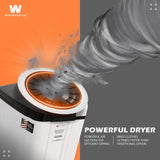 White Westinghouse 7.5 kg 3D Wash Semi Automatic Top Loading Washing Machine (SFW7500/ BLACK/ 2023)