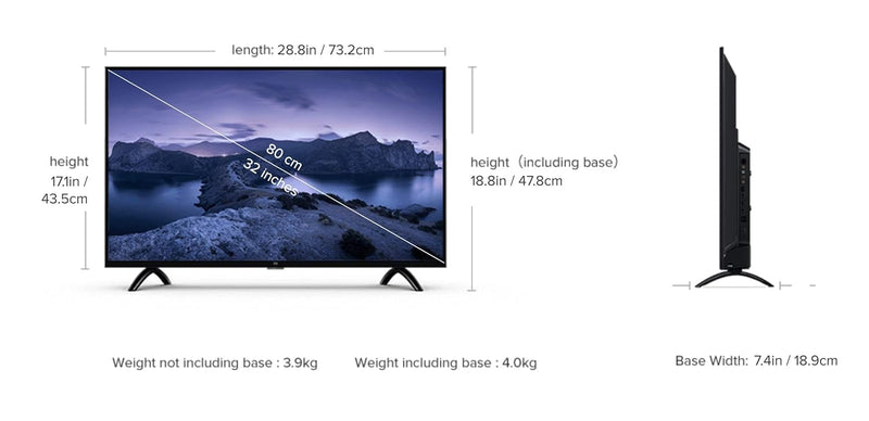 Mi 80 cm (32 inches) HD Ready Android Smart LED TV 4A PRO | L32M5-AL (Black)