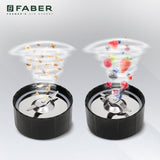 Faber 3-In-1 Sportz Blender |Chopping Jar, Smoothie & Grinding Jar (Wet & Dry)| Abs Body, Detachable Ss Blades, 400 Watts Motor, 1 Sipper Cap & 3 Lids, 2 Spill Proof Jars & 1 Chopping Bowl| (Silver)
