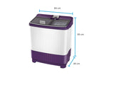Panasonic 8 kg Semi-Automatic Top Loading Washing Machine (NA-W80G5VRB, Violet)