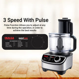 INALSA food processor for kitchen with Mixer Grinder Juicer|1200 Watt Copper Motor|3 Jars|2.5 L Processing Jar|Chopping & Kneading Blade|Centrifugal/Citrus Juicer|Shredding|Slicing-INOX 1200