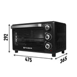 Faber Fotg Bk 24 Liter Oven Toaster Grill,Black,24 Liter,1600W