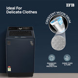 IFB 10 kg 5 Star with DeepClean Technology, PowerSteam, AI Powered,Aqua Energie Fully Automatic Top Load Washing Machine with In-built Heater Grey, Black (TL-S4RBS 10.0 KG AQUA)