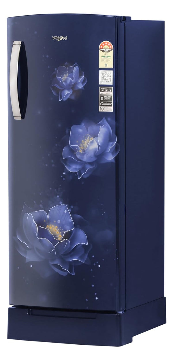 Whirlpool 207 L 5 Star Icemagic Pro Inverter Direct-Cool Single Door Refrigerator (230 IMPRO ROY 5S INV SAPPHIRE ABYSS-Z1, Blue)