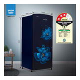 Voltas Beko, A Tata Product 183 L, 3-Star Single Door Direct Cool Refrigerator with Fresh Box Technology (RDC215B / 3S0BFR0M0000GO, Fressia Blue)