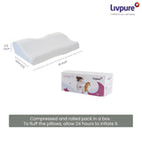 Livpure Smart Breeze Ortho Memory Foam Cervical Sleeping Pillow Pack of 1 LSH-PILL-BREEZE-CERVICAL1pi