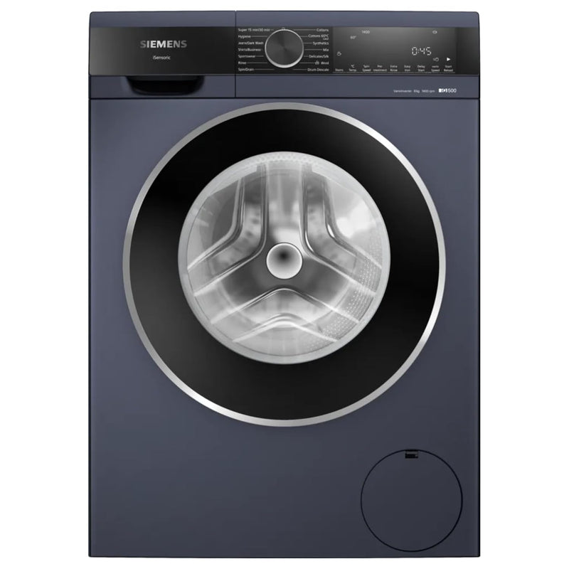 Siemens 8kg 5 Star Stain Treatment Fully Automatic Front Load Washing Machine with Built in Heater (WG34A20PIN, Pretreatment Function & Hygiene Program and 5 Star Inverter, Dark La