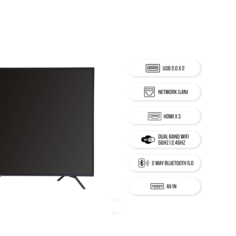 Salora 139 CM (55 INCHES) QLED 4K Ultra HD Smart Google TV, SLV-3555 QGTV (Black) Brand New Seal Packed