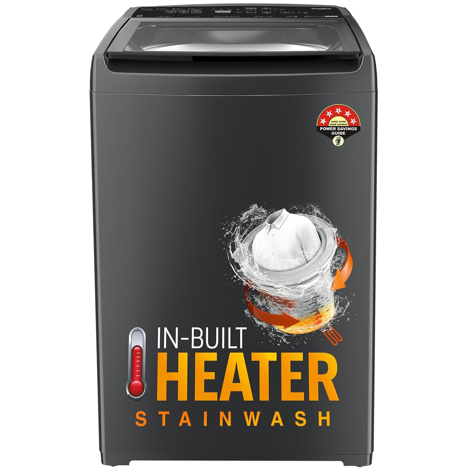 Whirlpool 6.5 Kg 5 Star StainWash Royal Plus Fully Automatic Top Load Washing Machine (SW ROYAL PLUS 6.5 (H) GREY 10YMW with In-Built Heater)