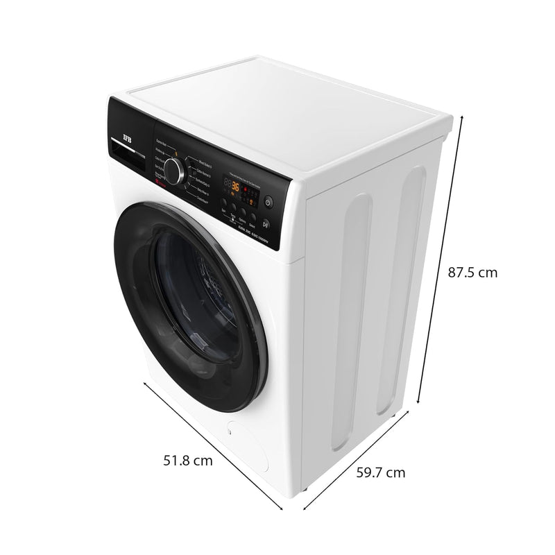 IFB 6.5 Kg 5 Star Front Load Washing Machine 2X Power Steam (ELENA ZWS 6510, White & Black, In-built Heater)