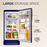 Godrej 183 L 3 Star Single Door Refrigerator (RD R190C WRF NY BL, Navy Blue)