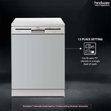 Hindware Smart Appliances Marcelo 12 Place Settings Auto-Clean Dishwasher With 6 Wash Programs & Half Load Function (DW100003) (Silver)