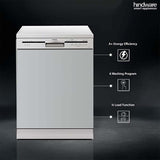 Hindware Smart Appliances Marcelo 12 Place Settings Auto-Clean Dishwasher With 6 Wash Programs & Half Load Function (DW100003) (Silver)