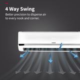 Hitachi 1.5 Ton Class 5 Star, Heavy Duty, Wifi-enabled, ice Clean, Xpandable+, Inverter Split AC (100% Copper, Dust Filter, 5700XXL RAS.Y518PCAISL2, White)