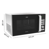 IFB 25L Solo Microwave Oven with 61 Auto Cook Menus (25PM2S, Silver, Easy to use Jog dial & Buttons, Mug Recipes, Steam Clean, Auto Reheat, Preset Timer, Power Save, Multi-Stage Cooking)