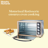 Morphy Richards 50Rcss Superb Otg Oven 1800 Watts 52 Litre Oven Toaster Griller Convection Fan & Rotisserie Function In-Built Dehydrate Function Mirror Finish Door Gold & Black