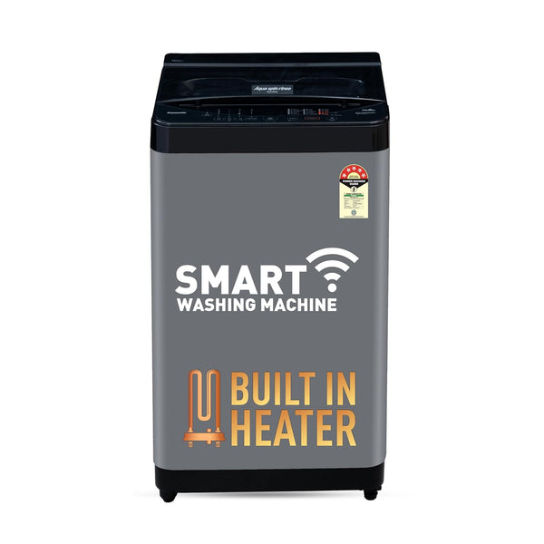 Panasonic 8 Kg Wifi Fully-Automatic Top Loading Smart Washing Machine (NA-F80CH3CRB, Charcoal Inox Grey, Drynamic Spin)