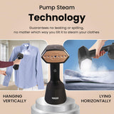 INALSA Garment Steamer,Steam Iron Press - Vertical & Horizontal Steaming up to 22G/Min|1400 Watts|300Ml Water Tank|Ceramic Coated Steam Head|Heats Up in 20s|Detachable Lint & Steam Brush,Cosicosy 1400