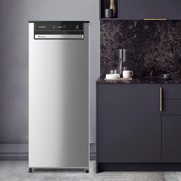 Whirlpool 192 L 3 Star Vitamagic PRO Frost Free Direct-Cool Single Door Refrigerator (215 VMPRO PRM 3S RADIANT STEEL-Z )