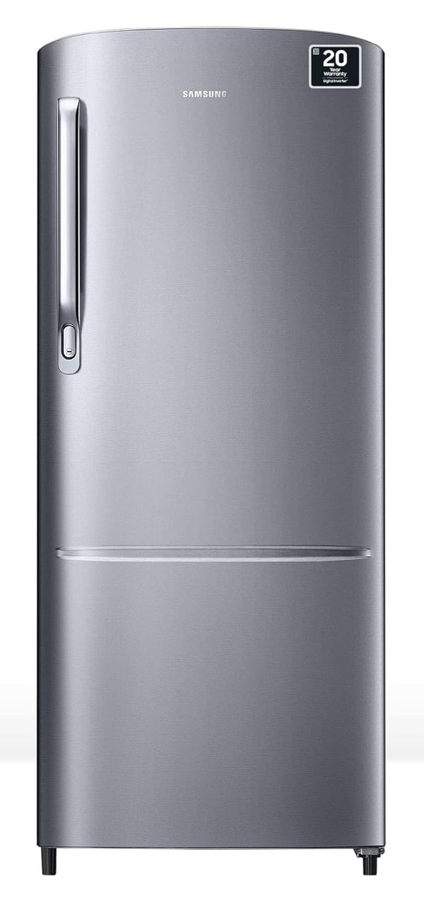 Samsung 183 L 3 Star Digital Inverter DirectCool Single Door Refrigerator RR20C1723S8HL Silver Elegant Inox 2024 Model