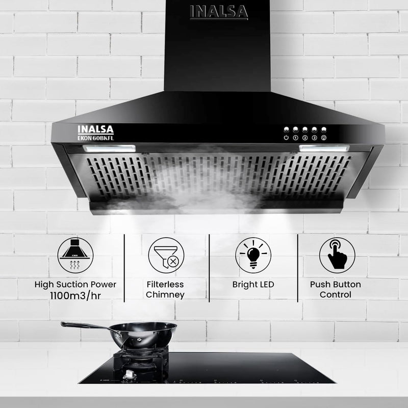 Inalsa Cooker Hood Ekon 60BK