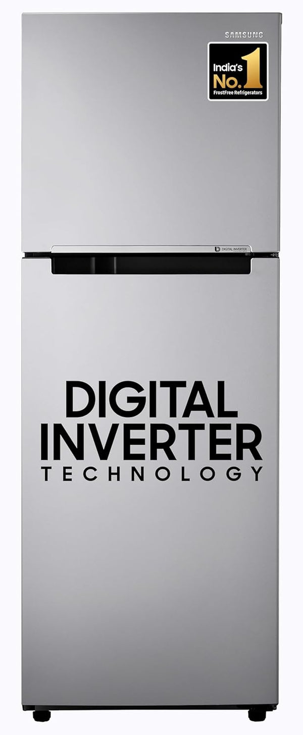 Samsung 236 L 2 Star Digital Inverter Frost Free Double Door Refrigerator RT28C3032GSHL Gray Silver 2024 Model