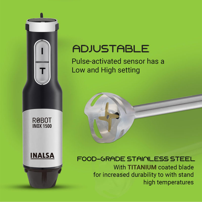 Inalsa Hand Blender Robot Inox 1500
