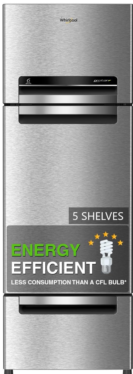 Whirlpool 300 L Frost Free Triple-Door Refrigerator(FP 343D Protton Roy, Alpha Steel)