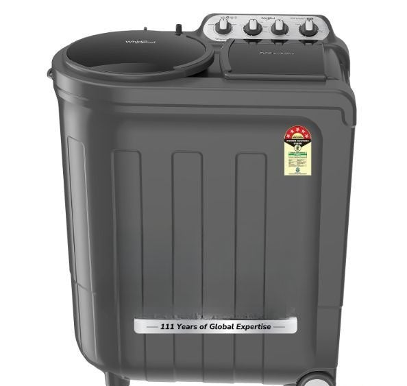 Whirlpool 8.5 kg 5 Star Semi-Automatic Top Loading Washing Machine (MAGIC CLEAN 8.5 GREY DAZZLE,2x Drying Power)