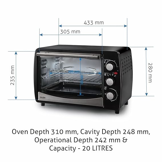 Glen 20-Litre SA-5020R Oven Toaster Grill (OTG)