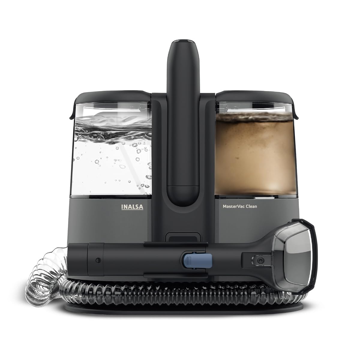 INALSA Carpet Cleaner Machine|Upholstery Cleaner 3 in 1 Function|Wet Spot Cleaner & Stain Remover|Portable Carpet and Upholstery Cleaner, with Replacement Heads, Pet Stain Vacuum (MasterVac Clean)