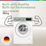 Bosch 10 kg, 5-Star, AI Active Water+, Anti Stain, Iron Steam Assist, Anti Tangle, Fully-Automatic Front Loading Washing Machine (WGA254ZJIN, Reload Function, In-Built Heater, Autumn Green)