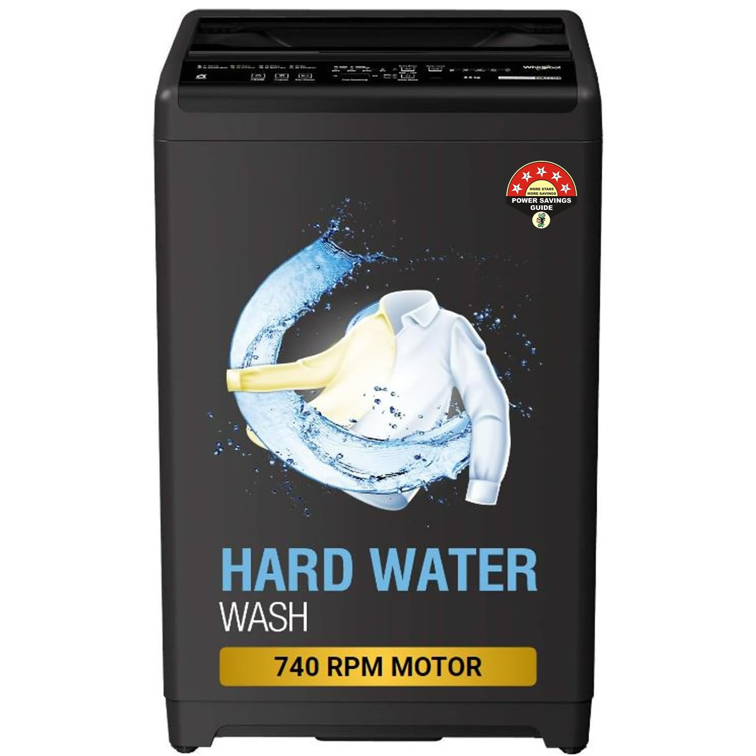 Whirlpool 7.5 Kg 5 Star Royal Fully-Automatic Top Load Washing Machine (WHITEMAGIC ROYAL 7.5 GENX, Grey, Hard Water Wash, ZPF Technology)-(Touched Up)