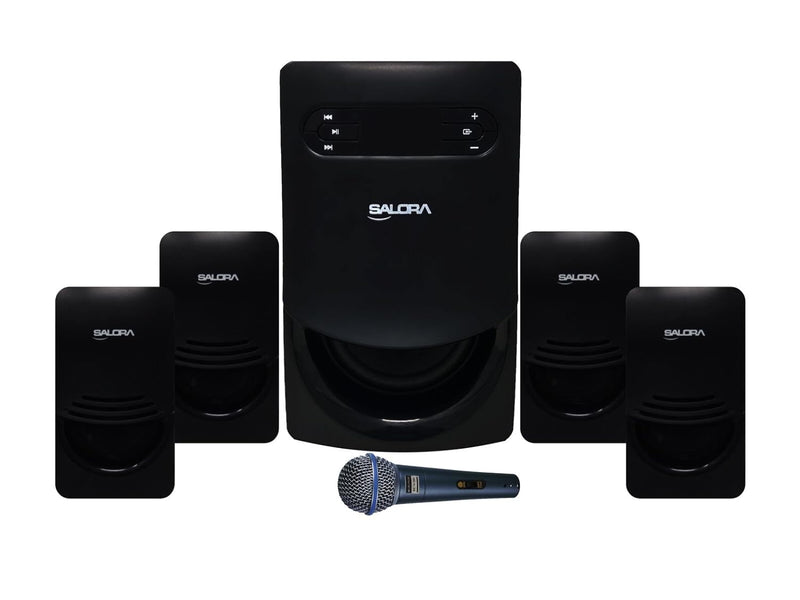 SALORA SHA-7411UFB 4.1 MULTIMEDIA SPEAKER SYSTEM BLACK | Brand New Seal Packed