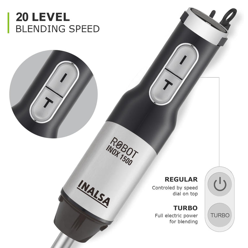 Inalsa Hand Blender Robot Inox 1500
