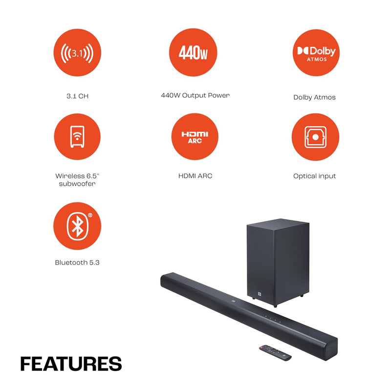 Dolby Atmos Jbl Soundbar Dimensions JBL Cinema SB590 Deep Bass