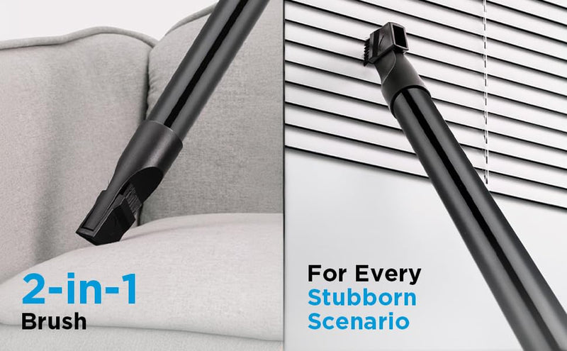 Midea 11S Bagged Vacuum Cleaner | 1400 W Motor | 18kPa Powerful Suction Control | 3 Free Paper dust Bag | Free Multiple Accessories | Dustbag Full Indicator | 5m auto Rewind Cord