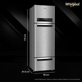Whirlpool 300 L Frost Free Triple-Door Refrigerator | Zeolite Technology | Microblock Technology [FP 353D PROTTON ROY ALPHA STEEL (N)