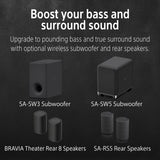 Sony Bravia Theatre Bar 9 (HT-A9000) with 360 Spatial Sound Mapping,IMAX,Dolby Atmos/DTSx Premium Soundbar Home Theatre System for TV(Hi Res,360 RA,Voice Zoom3,8K/4K HDR,HDMI eArc,Bluetooth),Black