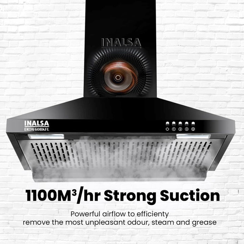Inalsa Cooker Hood Ekon 60BK