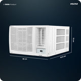 Voltas 1.5 ton 2 Star Fixed Speed Window AC (2026 Model,Copper, Anti Dust Filter, 2-way Swing, Memory Restart, Sleep Mode (182FS PRISM, White)