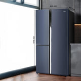 Haier 598 L, 3 Star, 83% Convertible Fridge Space, Expert Inverter, Frost Free, Side by Side Refrigerator, (HRT-683GK, Graphite Black)