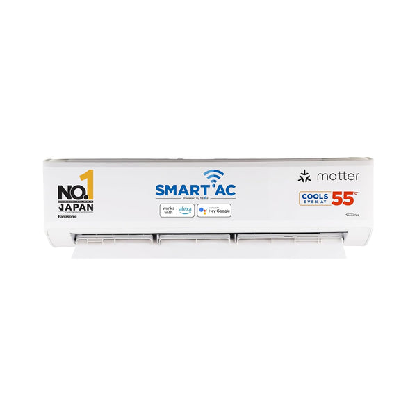 Panasonic 1.5 Ton 5 Star Premium Wi-Fi Inverter Smart Split AC ( CS/CU-NU18AKY5WX, White)