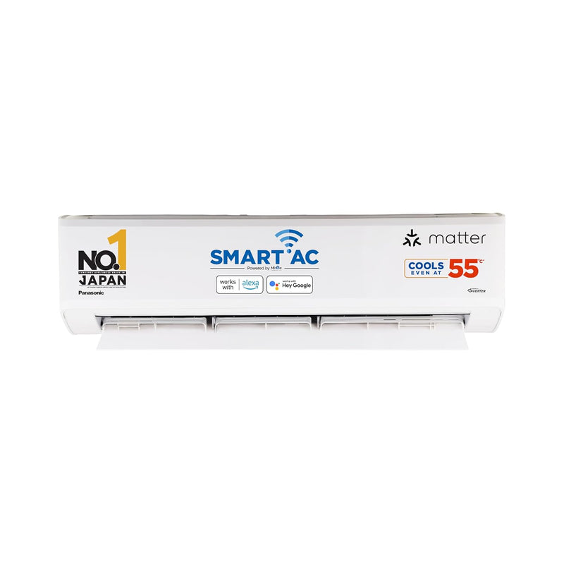 Panasonic 1.5 Ton 5 Star Premium Wi-Fi Inverter Smart Split AC ( CS/CU-NU18AKY5WX, White)