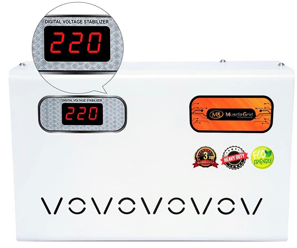 Bluedart New Listing 4KVA (90v to 300v) Heavy Duty Voltage Stabilizer for 1.5ton Split and Window AC (4KVA 90v-300v)
