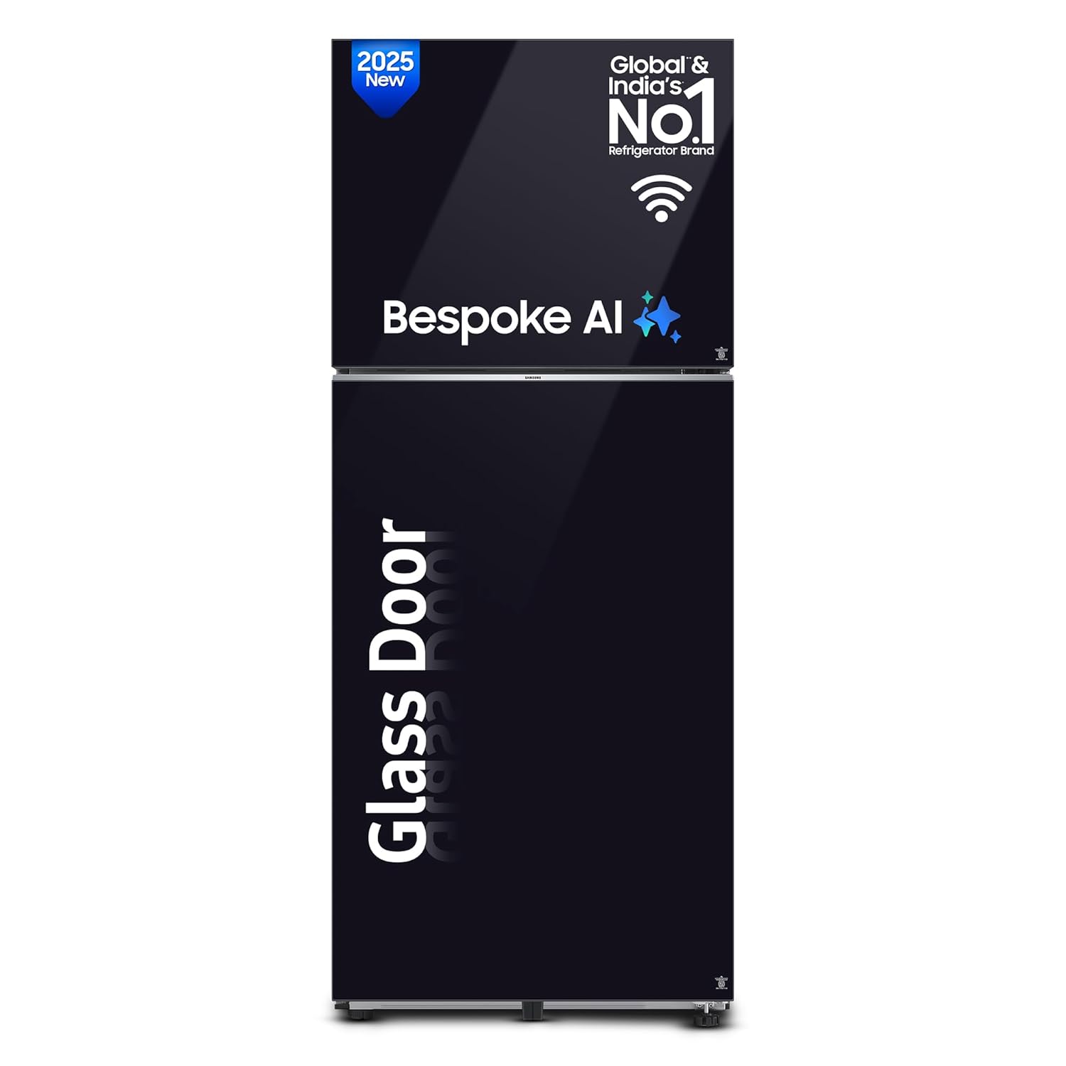 Samsung 396 L, 2 Star, Convertible 5-in-1, Digital Inverter, Frost Free Double Door (RT41DB6A4B22HL, Clean Black)