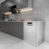 Crompton 13 Place Setting Freestanding Dishwasher with 8 Wash Programs and Turbo Drying Technology (Voilla 13 PS INX, Silver Inox, FS-DWVOV13PS-INX)