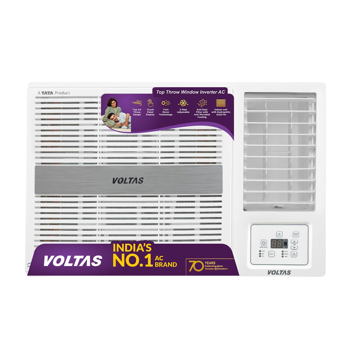 VOLTAS 183INV PEARL 1.5 Ton 3 Star Window AC (2026 Model, Copper Condenser, Anti Dust Filter)