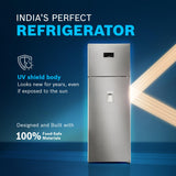 Bosch 368L, 1 Star, Frost Free Double Door Refrigerator with 2.5 L Water Dispenser | 6-in-1 Convertible Storage Modes | Fresh up to 10 Days | Touch Panel | 2 Cooling System (CTC39S21AI, Steel, 2026)
